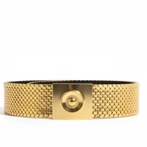 Elegant Gold fish scale mermaid Textured Women's Belt 34” in length with stretch